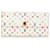 Cartera larga Sarah multicolor con monograma de Louis Vuitton blanca Blanco Lienzo  ref.1392268