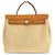 Tan Hermès Toile Herbag PM Satchel Camel Leather  ref.1392270