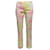Pantalones con estampado floral Emilio Pucci rosa y multicolor Talla IT 44 Algodón  ref.1392284