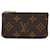 Monedero marrón Louis Vuitton Monogram Pochette Cles Castaño Lienzo  ref.1392318