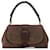 Brown LOEWE Suede Anagram Shoulder Bag Leather  ref.1392342