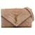 Bolsa envelope pequena acolchoada de camurça Tan Saint Laurent Camelo Couro  ref.1392399