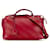 Bolso satchel By The Way de cuero con relieve en diagonal mediano Fendi rojo Roja  ref.1392440