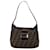 Brown Fendi Zucca Canvas Double Flap Mamma Shoulder Bag Leather  ref.1392451