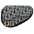 Pochette Saddle Dior Oblique grise Toile  ref.1392455