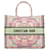 Pink Dior Large Embroidered Canvas Book Tote Cloth  ref.1392458