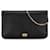 Schwarze Dior-Umhängetasche aus Leder mit Kette  ref.1392467