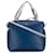 Céline Bolso satchel pequeño y suave en forma de cubo en azul Celine Cuero  ref.1392468