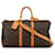 Bolsa de viagem marrom Louis Vuitton Monogram Keepall Bandouliere 45 Couro  ref.1392504