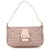 Pink Fendi Zucchino Canvas Double Flap Shoulder Bag Leather  ref.1392513