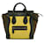 Luggage Céline Bolsa de bagagem amarela Celine Nano Tricolor Amarelo Couro  ref.1392519