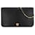 Bolso bandolera Dior con cadena de panal negro Lienzo  ref.1392527