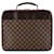 Brown Louis Vuitton Damier Ebene Porte Ordinateur Sabana Business Bag Leather  ref.1392542