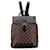 Brown Louis Vuitton Damier Ebene Soho Backpack Leather  ref.1392543