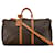 Bolsa de viagem marrom Louis Vuitton Monogram Keepall Bandouliere 55 Couro  ref.1392544