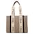 Beige Chloé Woody Canvas Tote Bag Leather  ref.1392561
