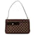Brown Louis Vuitton Damier Ebene Aubagne Shoulder Bag Leather  ref.1392572