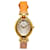 Chameleon Relógio Fendi Quartzo Banhado a Ouro Camaleão 640L em Ouro Dourado Couro  ref.1392575