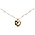 Gold Dior Gold Plated Hearts Earrings and Necklace set Golden Gold-plated  ref.1392587