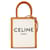 Céline Bolso satchel Cabas vertical pequeño de lona Celine blanco Cuero  ref.1392590