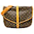 Bolso bandolera Louis Vuitton Saumur 35 con monograma marrón Castaño Cuero  ref.1392609