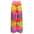 Pantaloni con stampa geometrica Emilio Pucci vintage rosa e multicolor taglia US M Sintetico  ref.1392612