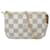 White Louis Vuitton Damier Azur Mini Pochette Accessoires Handbag Cloth  ref.1392614
