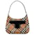 Tan Burberry Haymarket Check Shoulder Bag Camel Leather  ref.1392624