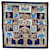 Bleu Hermès Torana Silk Scarf Foulards Soie  ref.1392635