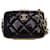 Petite boîte en cuir de chèvre glacé Chanel noire avec sac bandoulière à chaîne  ref.1392638