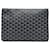 Blaue Goyard Goyardine Senat MM-Clutch Leinwand  ref.1392658