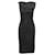 Vestido preto Oscar de la Renta sem mangas com cinto tamanho EUA S Sintético  ref.1392664