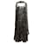 Vintage Schwarzes & Mehrfarbiges Christian Dior 1960er Gemustertes Kleid Größe US M Synthetisch  ref.1392666