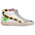 White & Multicolor Golden Goose High-Top Sneakers Size 37 Leather  ref.1392680