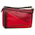 Rote Loewe mittelgroße Puzzle-Tasche Leder  ref.1392691