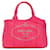 Bolso satchel rosa con logo Canapa de Prada Lienzo  ref.1392704