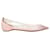 Rose clair et transparent Christian Louboutin Ballerines à bout pointu ornées de cristaux Taille 36 Toile  ref.1392726