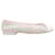 White & Multicolor Chanel Pastel Tweed Cap-Toe Ballet Flats Size 39.5  ref.1392730
