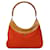 Bolsa de ombro vermelha Gucci em camurça de bambu Vermelho Couro  ref.1392764
