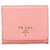 Rosafarbene, kompakte Geldbörse Prada Vitello Move Pink Leder  ref.1392769