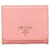 Portefeuille compact Prada Vitello Move rose Cuir  ref.1392769