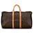 Brown Louis Vuitton Monogram Keepall 55 Travel Bag Leather  ref.1392815