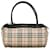 Cream Burberry House Check Handbag Leather  ref.1392829
