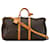 Bolsa de viagem marrom Louis Vuitton Monogram Keepall Bandouliere 55 Couro  ref.1392840