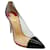 Autre Marque Christian Louboutin Escarpins en cuir verni noir et PVC  ref.1393368