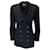 Autre Marque Chanel Boutique Vintage Negro / Dorado CC Logo Blazer con botones y forro abotonado Viscosa  ref.1393372