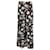 Autre Marque Michael Kors Collection Pantalon en crêpe à jambe large imprimé multi-fleurs marron Viscose Multicolore  ref.1393378