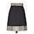Dolce & Gabbana Falda de faya con paneles de brocado negro/dorado Seda  ref.1393417