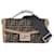 Fendi Brown FF Jacquard Soft Trunk Baguette Crossbody Bag Leather  ref.1393430