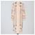 Hermès Hermes Peach Les Tambours Finesse Caftan Dress Soie Camel  ref.1393453